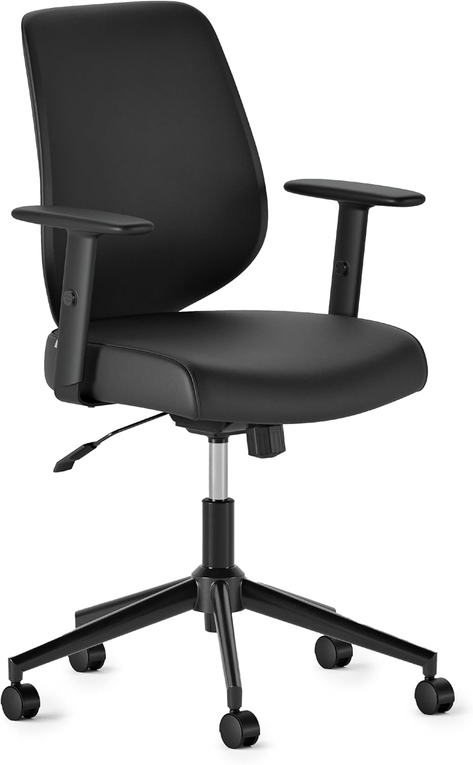 Branch Daily Chair - Vegan Leather Office Chair with Swivel, Lumbar Rest, and Adjustable Armrests - Comfortable Seating for Improved Posture and Productivity - Limestone