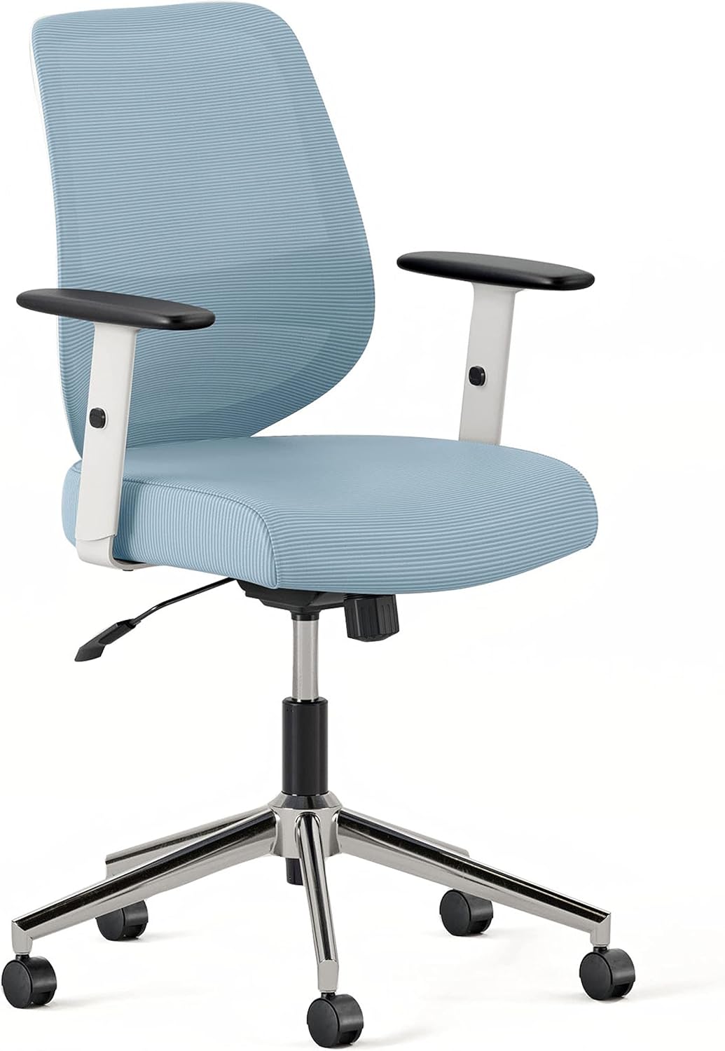 Branch Daily Chair - Vegan Leather Office Chair with Swivel, Lumbar Rest, and Adjustable Armrests - Comfortable Seating for Improved Posture and Productivity - Limestone